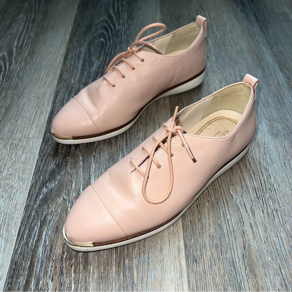 VNTG Cole Haan leather pointy loafers